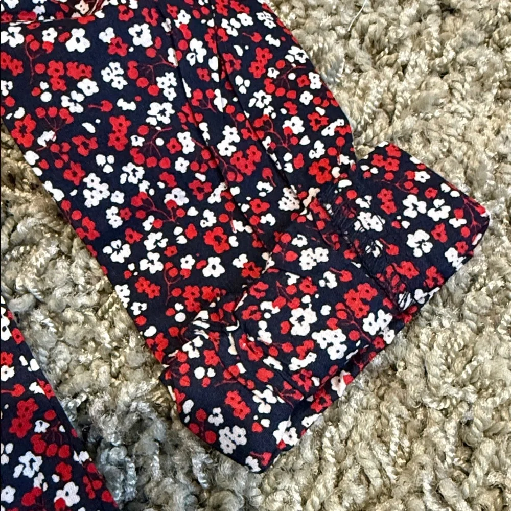 OshKosh B'gosh Red Floral Button-Front Girls' Tunic (12) NWT